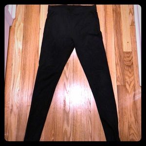 Faux suede leggings